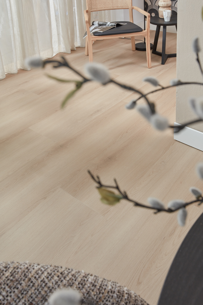 Floer Landhuis Click Vinyl vloer Lichtbruine Eik woonkamer