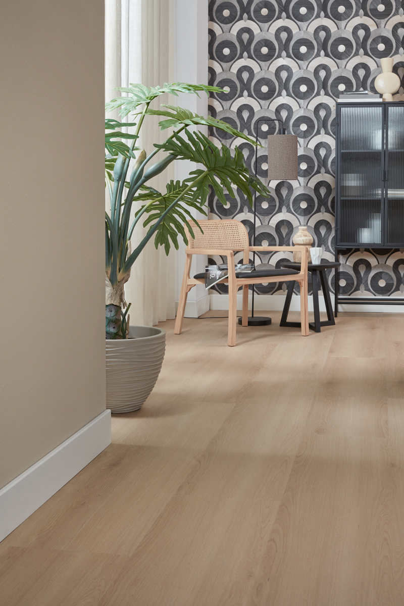 Floer Landhuis Click Vinyl vloer Lichtbruine Eik woonkamer