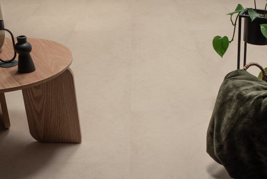 Floer Tegel Click Vinyl vloer Betonlook Beige