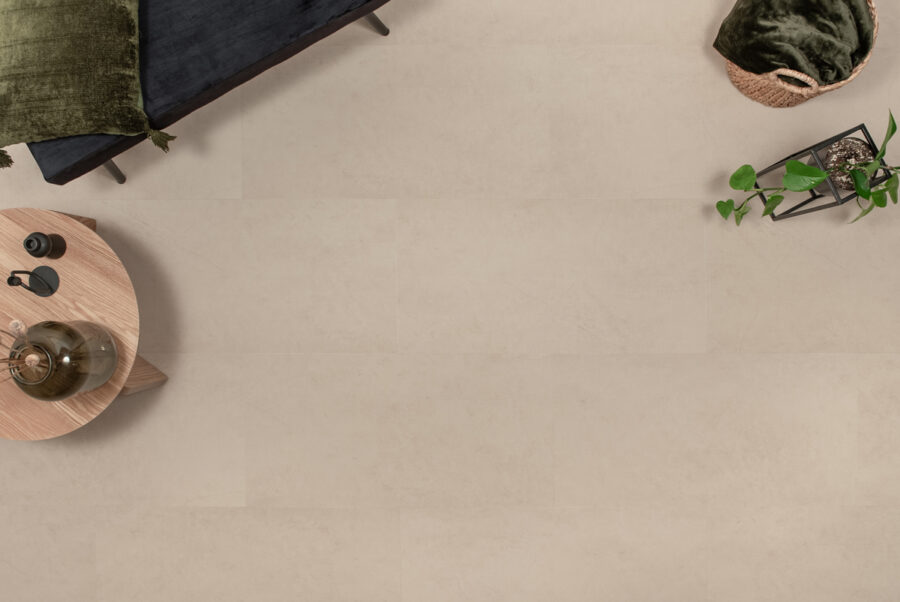 Floer Tegel Click Vinyl vloer Betonlook Beige