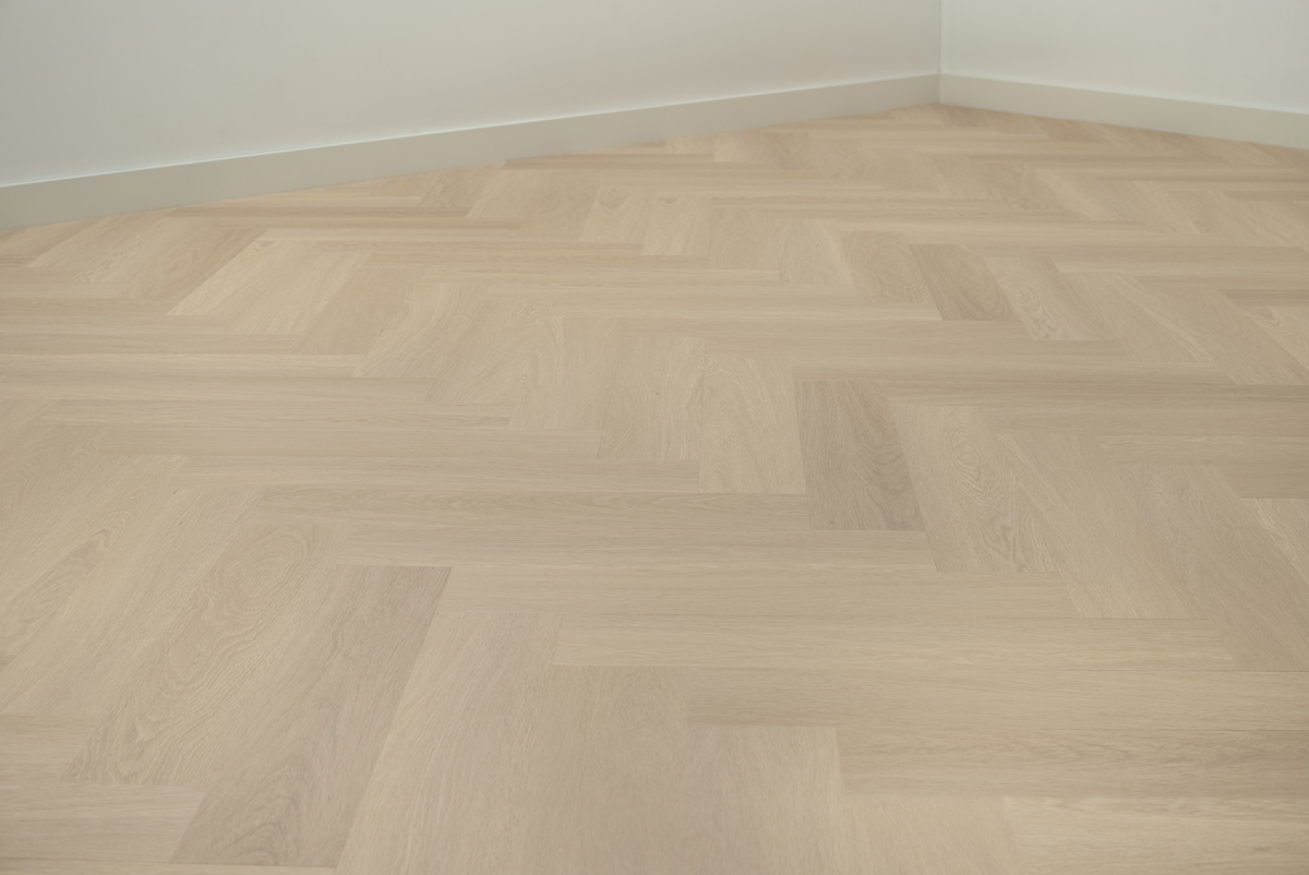 Floer Visgraat Vinyl vloer Beige Eiken
