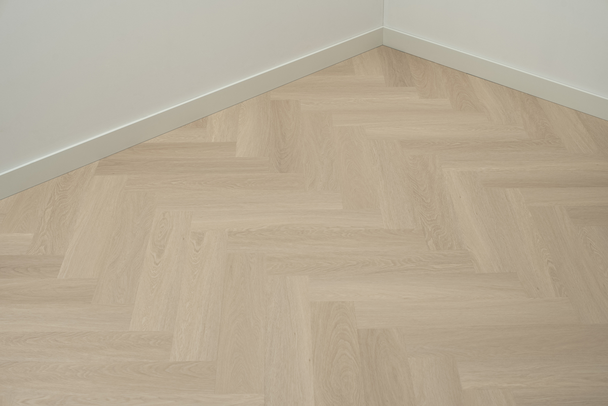 Floer Visgraat Vinyl vloer Beige Eiken
