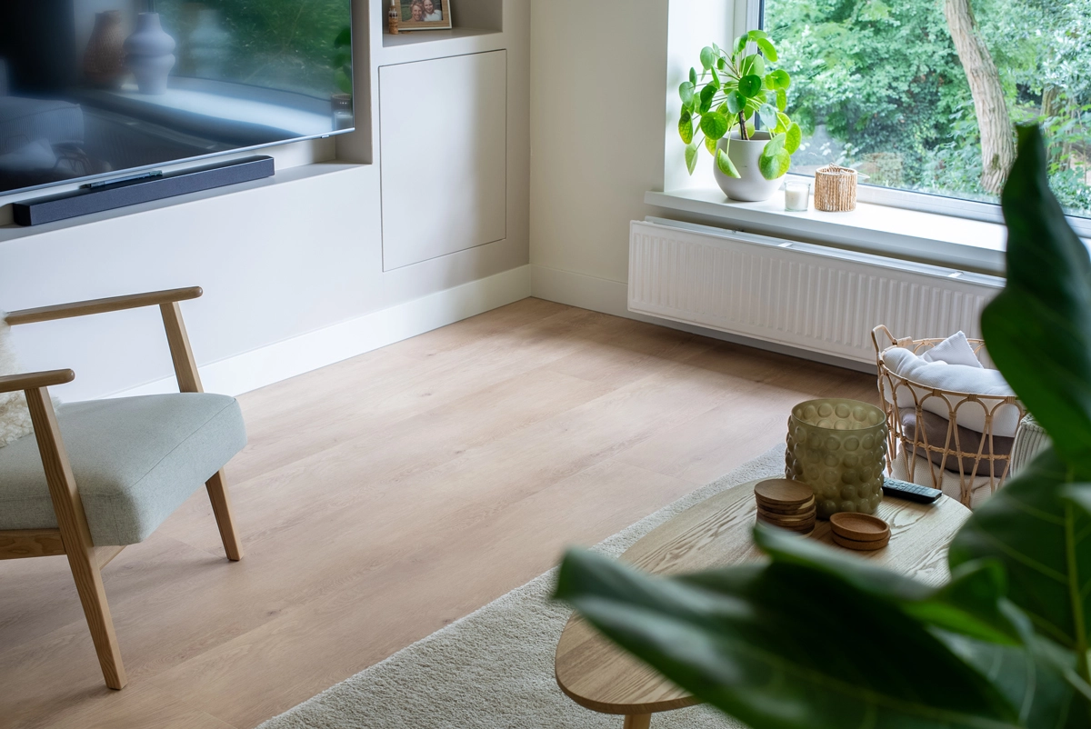 Floer Landhuis Vinyl Witte Eik woonkamer