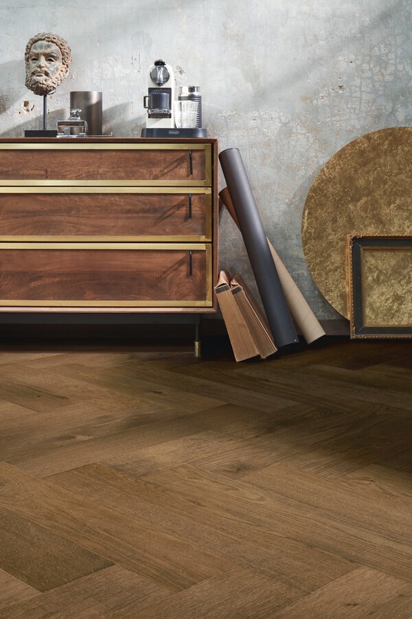 Floer Hybride Hout Visgraat - Warmbruin Eiken - Afbeelding 4